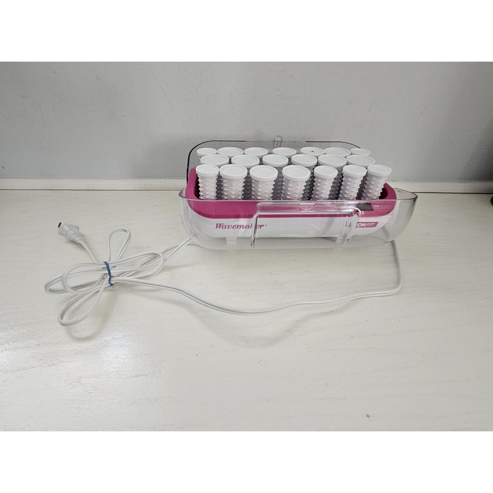 Conair Curls & Waves Multi-Sized Wave Maker 20 Hot Rollers With *NO* Clips‎